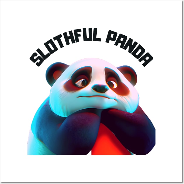 slothful panda Wall Art by mdr design